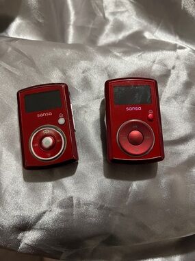 Sansa Red Portable MP3 Players - Dual Pack